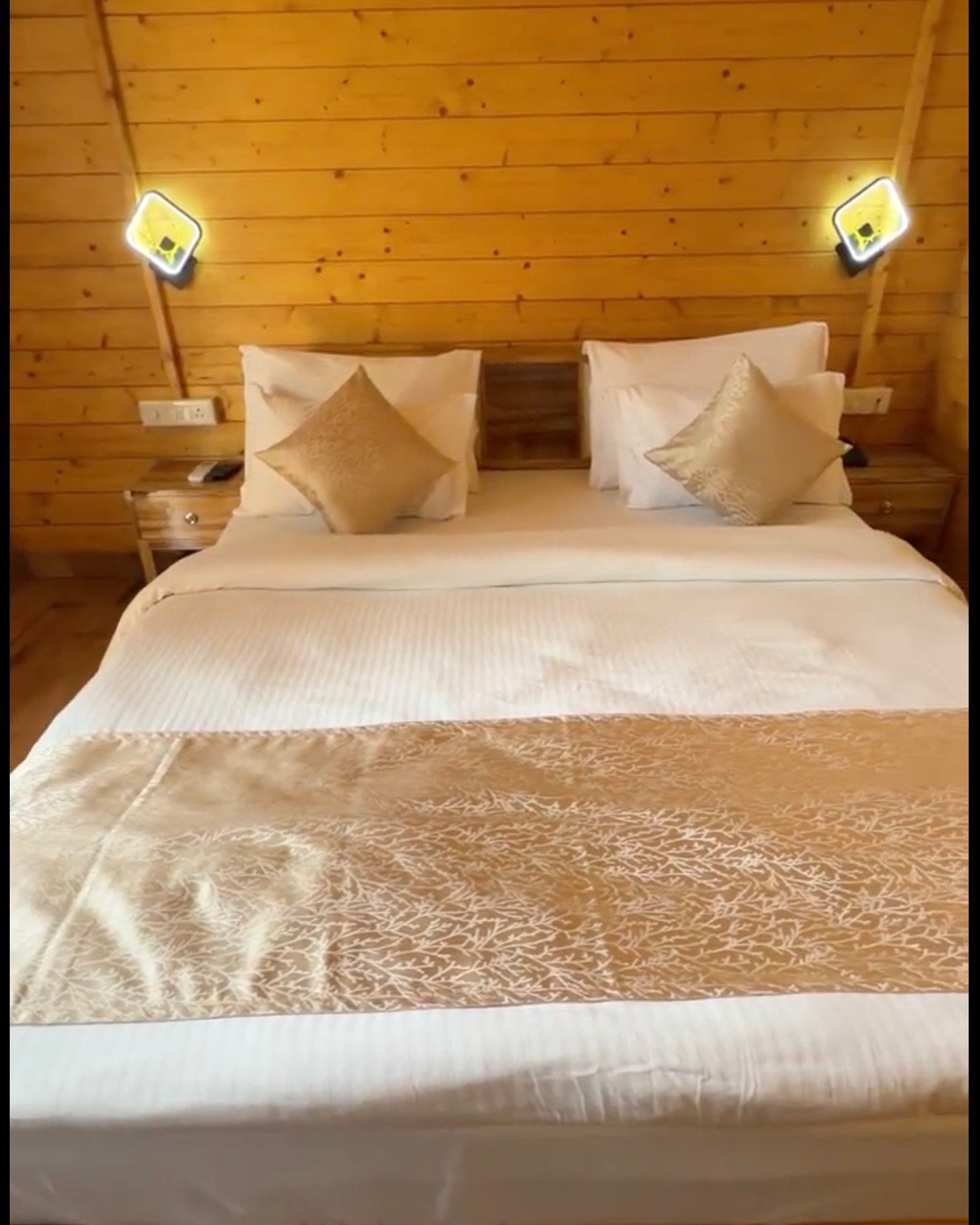 A wooden cottage room at Mountail Eco Resort